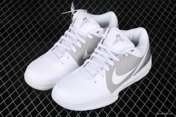 NIKE Zoom Kobe 4 Prelude collection grade Kobe Bryant fourth generation silver low-top men's basketball shoes 344335-111, - Image 8