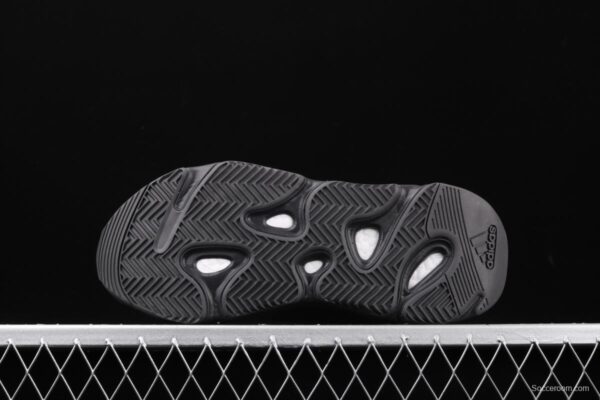 Adidas Yeezy Boost 700Inertia FU6684 Kanye coconut 700all black running shoes 3M reflection - Image 6