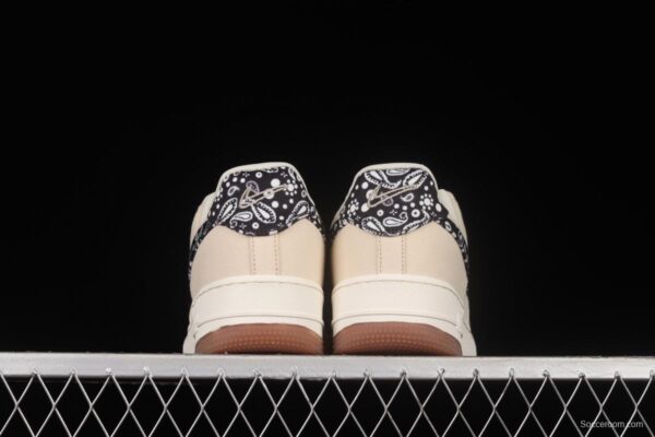 Travis Scott x Playstation x NIKE Air Force 1y07 Low tripartite joint name of rice white cashew flower low top casual board shoes DJ4631-200 - Image 13