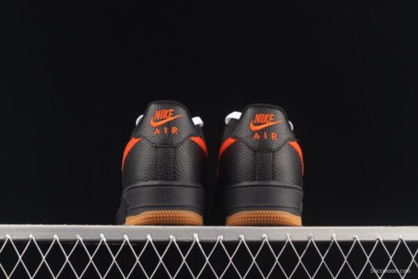 NIKE Air Force 1y07 Low raw rubber black and red litchi pattern low-top casual board shoes AA4082-001 - Image 13