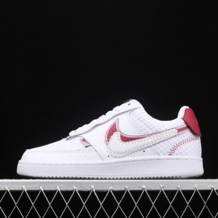 NIKE Court Vision Lo Prmv spliced Red Heart Standard Leisure Board shoes CI7827-100