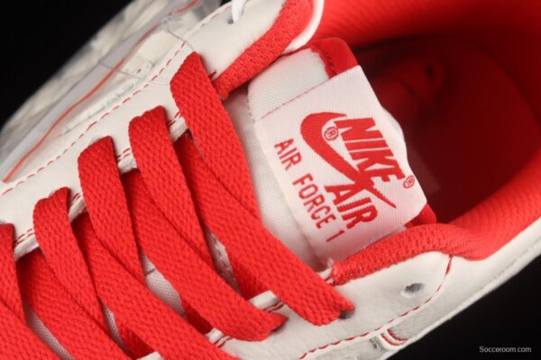 Undefeated x NIKE Air Force 1o07 Low low-top casual board shoes UN1315-801co-branded in white and red - Image 8