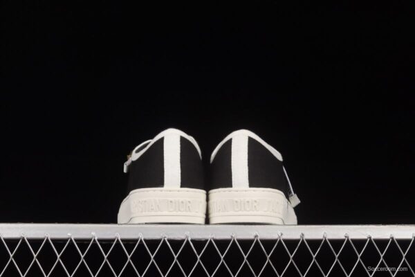 Dior Walk'n Dior 21s embroidery series 3D canvas low upper shoes KCH369STCS900Black - Image 13