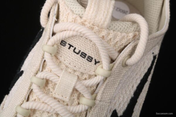 Stussy x NIKE Air Zoom Spiridon Caged 2 Spieli prison East cage 2 generation milky white linen black cloth CQ5486-200 - Image 7
