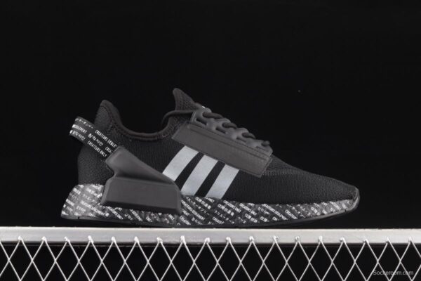 Adidas NMD R1 Boost V2 GX1120 second generation elastic knitted surface popcorn running shoes - Image 11