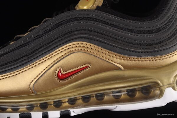 NIKE Air Max 97 SE bullet black gold matching air cushion running shoes AQ4137-200 - Image 7