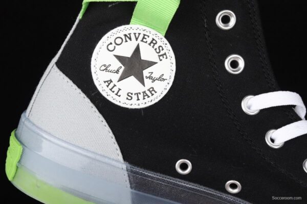 Converse Chuck Taylor All Star CX neutral crystal jelly soles green impact color canvas high upper shoes 170834C - Image 6