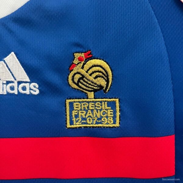 Retro 1998 Kids France Home Jersey - Image 9