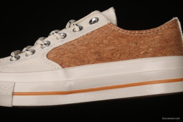 Converse 1970's Converse new cork color textile spliced low-top casual board shoes 170855C - Image 7
