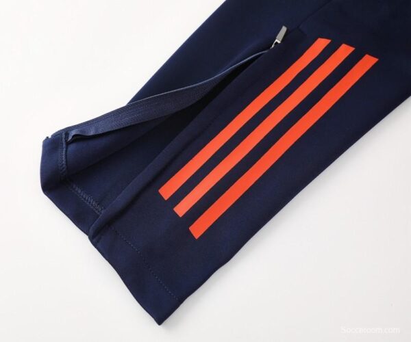 24/25 Manchester United Navy/Orange Full Zipper Jacket +Long Pants - Image 7