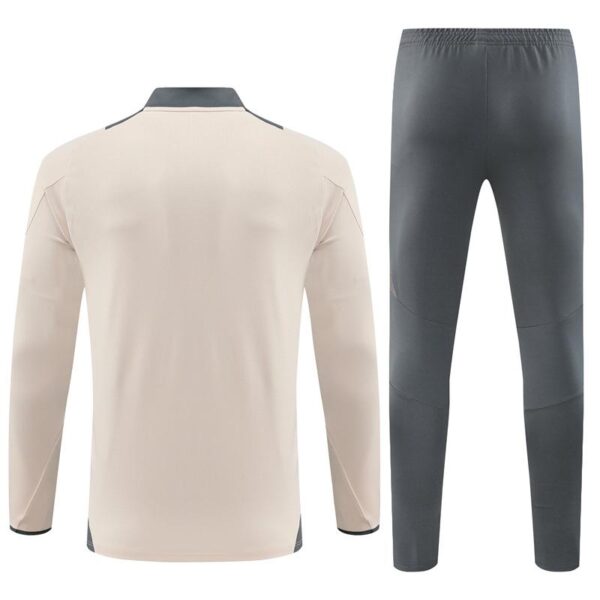 24/25 Real Madrid Khaki Half Zipper Jacket+Long Pants - Image 17