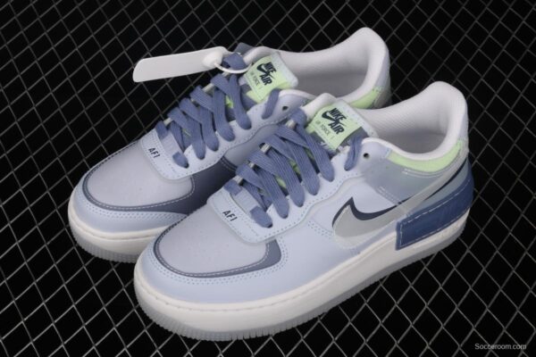 NIKE Air Force 1 ShAdidasow light weight heightened low-top 100-board shoes CK6561-001 - Image 10