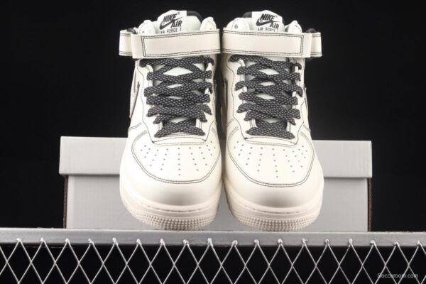 NIKE Air Force 1x07 Mid 3M reflective air force leisure board shoes AA1118-011, - Image 13