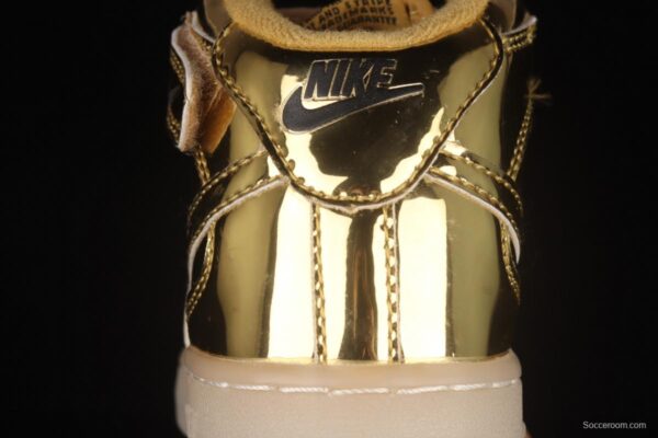 NIKE Air Force 1: 07 Mid WB dazzling ribbon lamp state size Kids 314197-8100 - Image 6