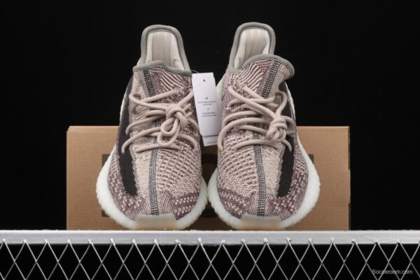 Adidas Yeezy Boost 350V2 Cinder FZ1267 Darth Coconut 350 second generation hollowed-out side coal ash permeable taillights - Image 13
