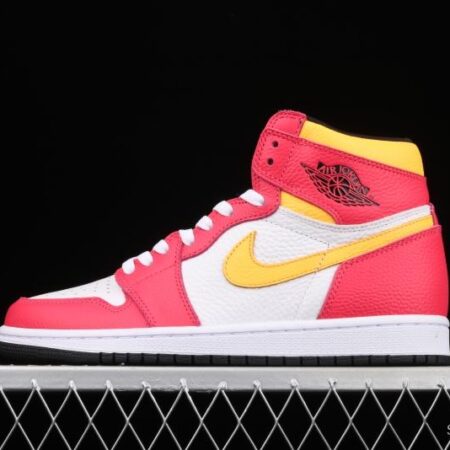 Air Jordan 1 Sail/University Red Olympic white and red high top basketball shoes 555088-603