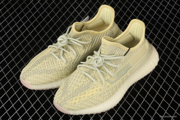Adidas Yeezy 350 Boost V2 FV3255 Darth Coconut 350 second generation hollowed-out silk yellow star matching BASF popcorn - Image 11