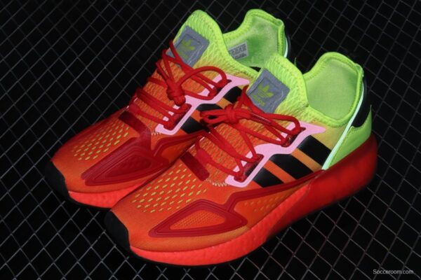Adidas ZX 2K Boost FW0482 2020 summer new clover popcorn vintage running shoes - Image 9