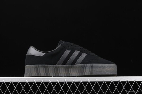 Adidas Sambarose G54523 clover retro frosted black thick soles high board shoes - Image 14