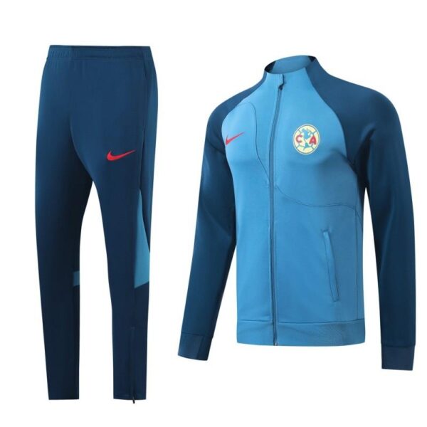 24/25 Club America Blue/Navy Full Zipper Jacket +Long Pants