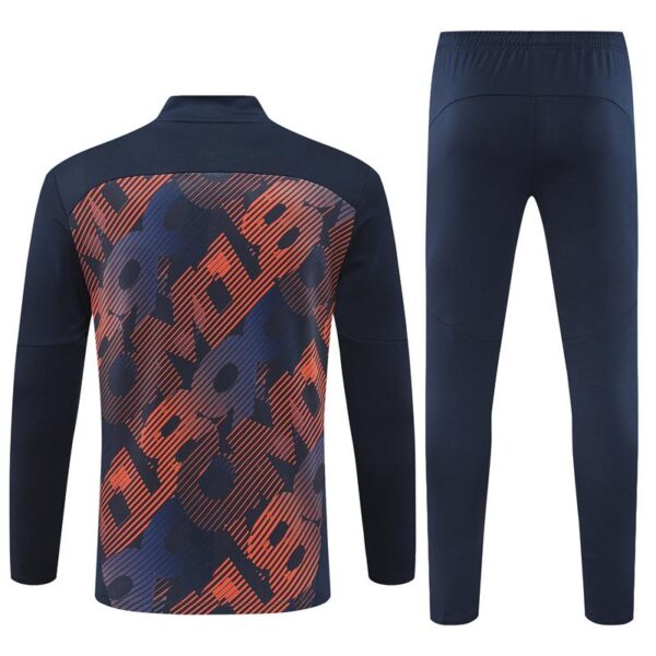 24/25 Olympique Marseille Navy Mixed Color Half Zipper Jacket+Long Pants - Image 17