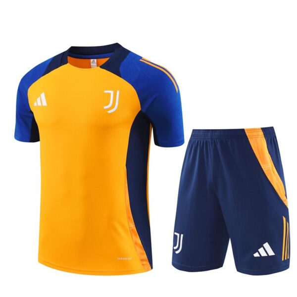 24/25 Juventus Orange/Navy Short Sleeve Jersey+Shorts - Image 14