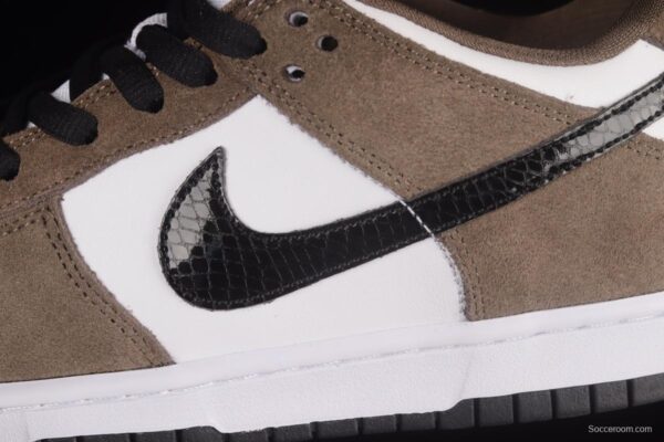 NIKE SB DUNK Low Pro Trail End Brown Furn Brown White Black Snake Print Dunk Series Low Top Casual Sports Skateboard Shoes 304292-102 - Image 8