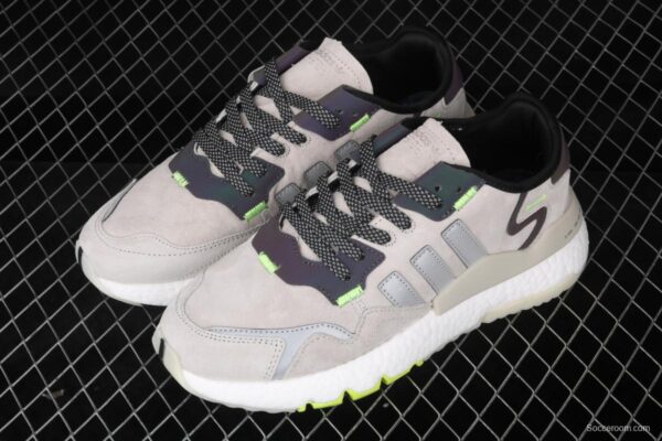 Adidas Nite Jogger 2019 Boost EG4935 suede stitching 3M reflective vintage running shoes - Image 9