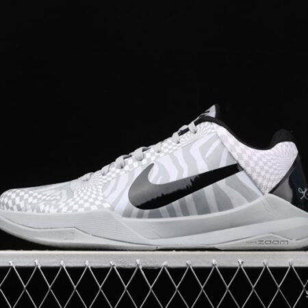 NIKE Zoom Kobe 5 ZEBRA Kobe Bryant 5 mosaic zebra color matching professional actual basketball shoes CD4991-003