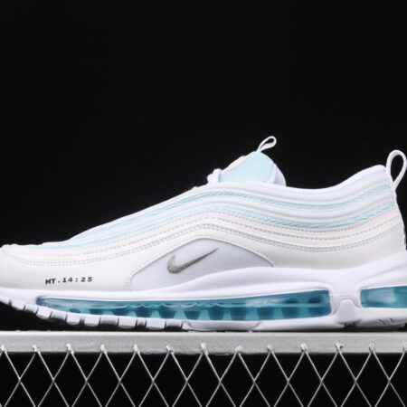Mschf x Inri Air Max 97 Jesus Shoes holy water white ice blue gray black bullet running shoes