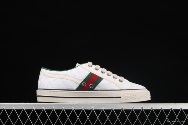 Gucci Tennis 1977 Print Sneaker canvas printed retro leisure sports board shoes - Image 14