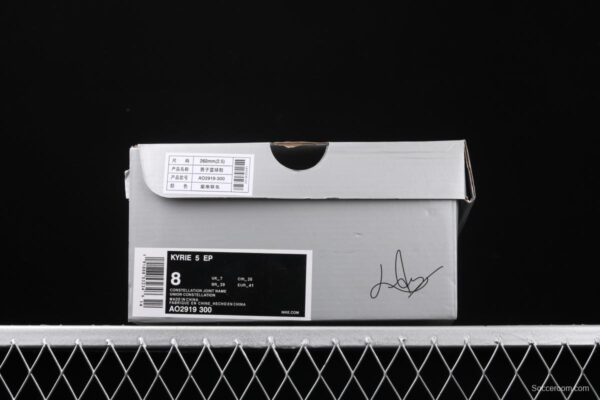 NIKE Kyrie 5 EP 'BHM' PE Owen 5 generation new color matching indoor actual combat leisure sports basketball shoes AO2919-300 - Image 10