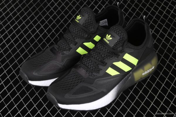Adidas ZX 2K Boost FV7472 2020 summer new clover popcorn vintage running shoes - Image 10