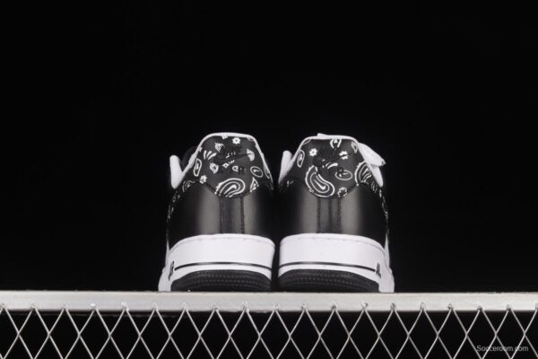 NIKE Air Force 1'07 Low Black and White Cashew Flower Low Casual Sneakers XM6389-316 - Image 13