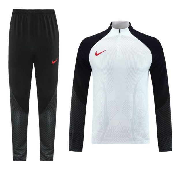 2024 Nike White/Black Half Zipper Jacket+Pants - Image 21