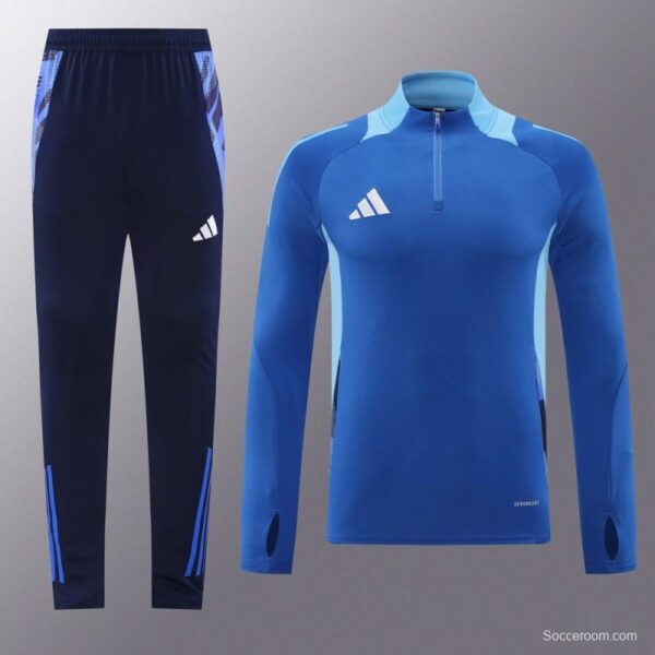 2024 Adidas Blue Half Zipper Jacket +Long Pants - Image 15