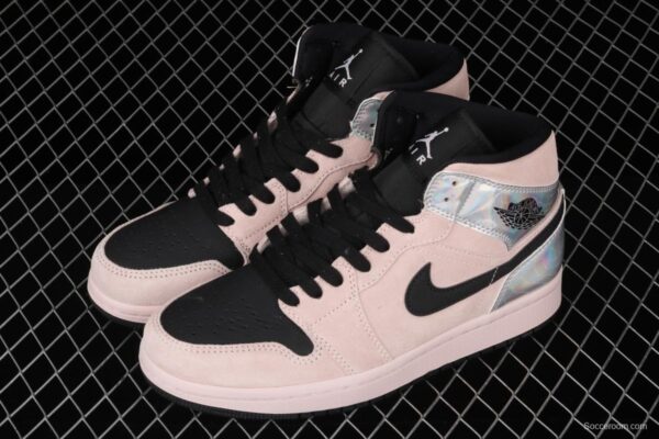 Air Jordan 1 Mid GS laser powder Zhongbang basketball shoes BQ6472-602 - Image 10