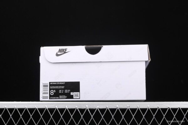 NIKE Max 270React Just Do It mixed technology half-palm air cushion running shoes CT2203-001 - Image 10