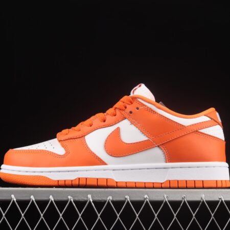 NIKE SB DUNK Low Pro Syracuse White Orange Leisure Sports Board shoes with low Top layer CU1726-101
