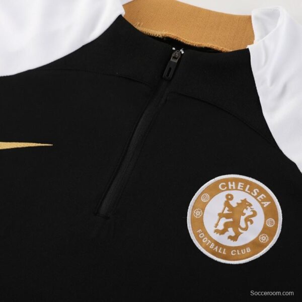 23/24 Chelsea Black Half Zipper Jacket+Pants - Image 12