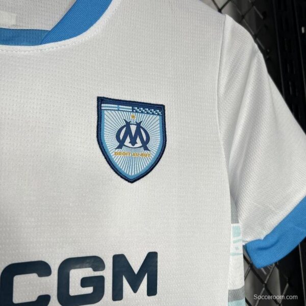 24/25 Kids Olympique Marseille Home Jersey - Image 3