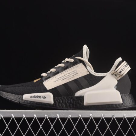 Adidas NMD R1 Boost V2 GY5356 second generation elastic knitted surface popcorn running shoes