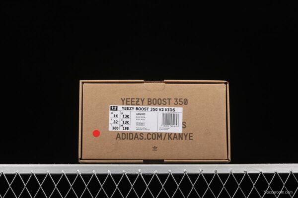 Kids Adidas Yeezy 350 Boost V2 GW2869 Darth Coconut 350 second Generation Kids - Image 10