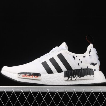 Adidas NMD R1 Boost FW7570 Elastic knitted face Popcorn running shoes
