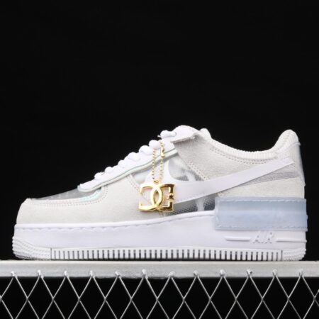 NIKE Air Force 1 ShAdidasow light weight heightened low-top board shoes DC5255-043