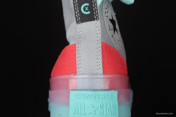 Converse Chuck Taylor All Star CX neutral crystal jelly soles hit color canvas high upper shoes 171693C - Image 7