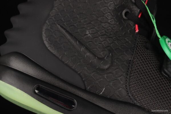 NIKE Yeezy 2 NRG Kanye West limited edition black coconut black rose Kanye shoes 508214-006 - Image 7