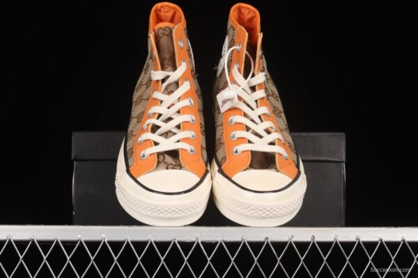Remake Con Gucci x Converse Converse Trend High Top Casual Sneakers 169768C - Image 13