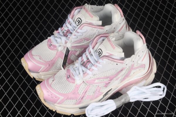 Balenciaga Runner Kith Four.Color 21ss's latest color matching trend retro casual shoes W3RB39059 - Image 10