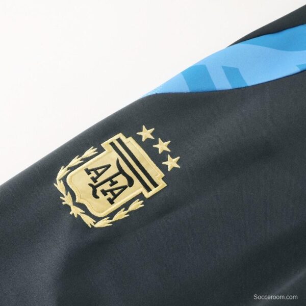 2024 Argentina Black Full Zipper Jacket +Long Pants - Image 5